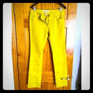 French Connection bright yellow jeans